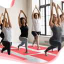 Amylove 12 Pieces Yoga Mats Bulk 68x24x0.12 Inch Exercise Non Slip Fitness Workout Mats for Women Men Home Workout Gym Yoga(Pink)