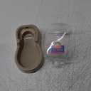 Flexzion Automatic Gravity Pet Waterer for Cat & Dog - Non-Skid & Easy-Clean Auto Replenish Water Dispenser Drinking Bowl (1/4 Gallon/ 900ml), Beige