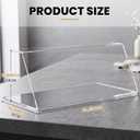 Briwooody Sneeze Guard for Counter Acrylic with Anti-slip Pads for Catering, Buffets, Restaurants, 23.62 x 12.2 x 9.45 Inches