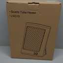 Radiant Space Heater, Portable Electric Heater, Infrared Heaters for Indoor Use, Halogen Heater for Garage Office, Foldable Holder, Overheat and Tip-over Protection