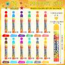 Crtiin 180 Pack 12 Colors Bingo Daubers Dot Markers Supplies Art Markers Paint Craft for Art and Crafts Painting Supplies Drawing Coloring