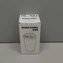 20 oz Tumbler with lid Double Wall Vacuum Insulated Tumblers Stainless Steel Coffee Mug Travel Coffee Tumbler Powder Coated Tumbler Cup Keep Hot&Cold - (White 1 Pack)