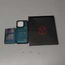 Vinich for iPhone 15 Pro Wallet Case with Card Holder, RFID Blocking Credit Slots Kickstand Shockproof Phone Cover Fit for iPhone 15 Pro 6.1" Bluish Green