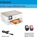 HP Envy Inspire 7255e Wireless Color Thermal Inkjet Printer, Print, scan, Copy, Easy Setup,Mobile Printing, Best-for-Home, Instant Ink
