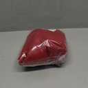 Yeokou Womens Short Sleeve Sweater Round Neck Ruffled Hem Knit Crochet Pullover Summer Fall Casual Top Blouse (Large, Darkred)