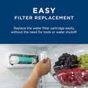GE RPWFE Refrigerator Water Filter, Genuine Replacement Filter, Certified to Reduce Lead, Sulfur, and 50+ Other Impurities, Replace Every 6 Months for Best Results, Pack of 1
