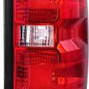 Right Tail Light Compatible with 2014-2018 Chevrolet Silverado 1500 2500 HD 3500HD, GMC Sierra 3500 HD Taillight Brake Lamps Halogen Bulb and Harness Included, Right Passenger Side 