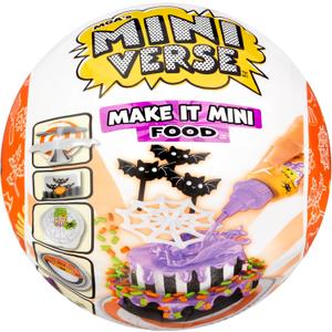 MGA's Miniverse Make It Mini Food Spooky Treats Series 2 Mini Collectibles - Seasonal, Beetlejuice Beetlejuice Blind Pack, DIY, Resin Play, Replica Food, NOT Edible, Collectors, 8+