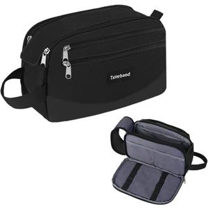 Travel Toiletry Bag for Men Toiletry Bag Dopp Kit Water-resistant Shaving Bag Large Travel Toiletry Organizer Travel Essentials Black
