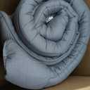 Japanese Floor Mattress Futon, Thick 5-Layer Roll Up Foldable Mattress, Comfortable Foam Tatami Mat Sleeping Pad (Gray, Twin)