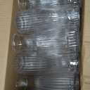 18 Pcs Plastic Bud Vases Bulk, Small Clear Flower Containers, Shatterproof Crystal Bud Vases for Centerpieces, Wedding, Home Table Decorations, Formal Dinners