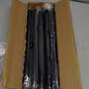 Black Curtain Rods for Windows 46 to 84 Inch, Blackout Heavy Duty Curtain Rods, Adjustable Wrap Around Curtain Rods for Bedroom, Kitchen Easy,Living Room, Easy Install