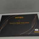 INTEO Red Light Therapy for Face, 3 Modes Portable Led Face Mask Light Therapy with Remote, Near-infrared 850 Red Light Mask with Timing Function, Led Light Therapy At Home 180 LED Beads (Black Golden)