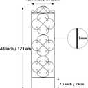Thealyn Garden Trellis for Climbing Plants, 4 Pack 56" x 13.8" Metal Trellis for Potted Plants and Planters, Rust-Resistant Plant Support for Indoor Outdoor Use, Black