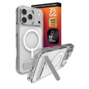 ZAGG Crystal Palace Case with Kickstand for iPhone 17 Pro Max - Clear, Drop Protection (13ft/4m), MagSafe Charging Compatible, ClearGuard Anti-Yellowing