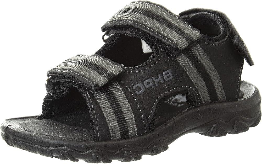 Beverly Hills Polo Club Boy's Sports Active Sandals Open Toe Athletic Summer Shoe (5 Toddler, Grey)