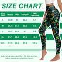 St Patricks Day Leggings for Women,Shamrock High Waist Pants Yoga Pants Bottoms Irish Outfit Plus Size Green Leggings Womens (L)