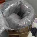 LE SURE Donut Medium Dog Bed - Round Cat Beds for Indoor Cats Calming Bed Present for Pets, Cute Modern Beds with Jacquard Shaggy Plush & Anti Slip Bottom, 30 Inch, Purple