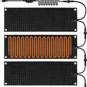 Heated Snow Melting Mats 3 Pack 10" x 30",Upgraded Anti-Slip Electric Snow Walkway Outdoor Mats,Winter Ice Heat Rubber Mat for Stairs Steps Floor (10" x 30" 3PCS)