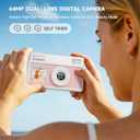 4K UHD Digital Camera, 64MP Autofocus Camera with 32GB SD Card, Mini Vintage Digital Camera with 2.8" Large Screen and 18X Digital Zoom, Cameras for Photography, Suitable for Kids, Adults, Beginners