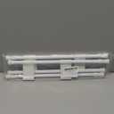 Cesilili 2 Sets Double RV Refrigerator Bars, RV Tension Rods with Adjustable Length - 15.7 to 27.6 Inches, White