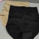 Werena Tummy Control Shapewear Underwear for Women High Waisted Body Shaper Panties Slimming Girdle Shaping Briefs, 3XL, Black and Beige