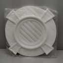 Ekena Millwork 24"W x 24"H x 1 1/8"P, Round Gable Vent with Keystones, Functional