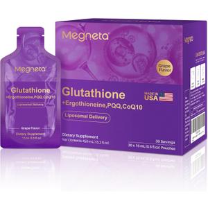 Liposomal Glutathione Supplement, 350 mg with PQQ & CoQ10, 30 Packets