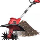 Cordless Garden Tiller Cultivator for Milwaukee 18V Battery (Tool Only), 387 RPM Brushless Electric Tiller for Gardening, 7.9" Tilling Width & 7.1" Depth Rototiller for Soil Cultivation, Lawn Weeding
