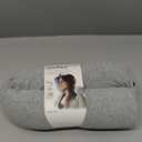 Dot&Dot Twist Memory Foam Travel Pillow for Airplanes - Travel Neck Pillow for Sleeping - Airplane Pillow for Neck Support, Chin, Lumbar and Leg - Adjustable, Bendable Neck Roll Pillow (Grey)