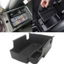 YOCTM Center Console Tray Armrest Secondary Glove Storage Box Compatible with Jeep Compass 2022 2023 2024 2025 Black Interior Accessories Center Console Organizer (Armrest Box)