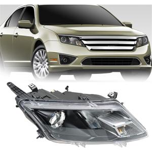 munirater Headlight Assembly Replacement for 2010 2011 2012 Fusion Right Headlamp Passenger Side 9E5Z13008A