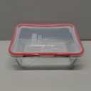 Pyrex Freshlock Glass Food Storage Container, Airtight & Leakproof Plastic Locking Lids, Freezer Dishwasher Microwave Safe, 8 Cup