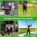 Retractable Golf Swing Training Aid, Golf Grip Trainer & Golf Swing Trainer for Warm-up, Right-Handed Golf Club for Indoor Practice, Golf Accessories - Strength & Tempo Training for Chipping Hitting