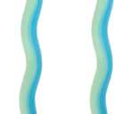 Wiggle Candles (2 Pack) - Joyful Dancing Design Taper Candlesticks | Bright Colors | 7/8 diam x 11 Length | Designed by Lex Pott | Made in USA (Mint)