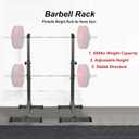 Adjustable Squat Rack Standard 550LBS Capacity 40-66 Inch Solid Steel Squat Stands Barbell Free-press Bench Home Gym Portable Dumbbell Racks Stands (Squat Rack)
