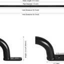 37'' Black Long Playground Ladder Handle (1 Pair) - Metal Long Grab Handle, Swing Set Grab Bars, Playset Kids Hand Grips, Hand Rail for Treehouse, Jungle Gym, Rock Climbing Wall