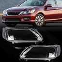 Headlight Lens Cover Compatible with 2013-2015 Honda Accord
Clear PC Material, Driver & Passenger Side Headlamp Shell, Direct Replacement, Easy Installation