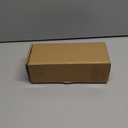 Tbestmax Qtips Holder Bathroom Container, 10 OZ Cotton Ball/Swabs Dispenser, Apothecary Jar Organizer for Storage Brown Wood Lids