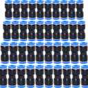 Beduan Push to Connect Fitting, 6/8/10/12 mm Tube OD Pneumatic Quick Adapter Tubing Air Hose Line Pipe Fitting 40Pcs For 1/4 5/16 3/8 1/2 Tube OD