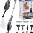 CYK Steam Mops for Floor Cleaning, 12 in 1 Handheld Steam Cleaner for Home, Floor Steamer for Hardwood Floors and Tile (Purple-Grey)