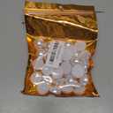 40pcs 25mm Half Pearls for Crafts Flatback Half Round Pearl Beads for Jewelry Making Nail Art Scrapbook Craft Wedding Dress Decoration(White)