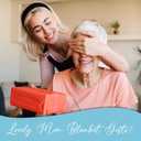 GEEMBI Birthday Gifts for Mom - Mama Bear Blue Blanket Hoodie 47x72 in - Mom Birthday Gifts from Daughter Son Husband, Mama Gift Ideas, Gift for Mother Grandma Wife, Hoodie Blanket for Women