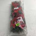 Hotop 6 Pcs Christmas Artificial Poinsettias Florals 19.6 Inch Large Christmas Poinsettia Decorations Red Green Christmas Flower Picks Stem for Christmas Tree Ornament Wreath DIY Xmas Party Decor