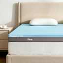 King Mattress Topper Firm 3-Inch: Firm & Medium Firm Dual Firmness Flippable, High Density Memory Foam for Back Pain Relief, Breathable Bamboo Mattress Pad for Couple, CertiPUR-US Certified 80x76