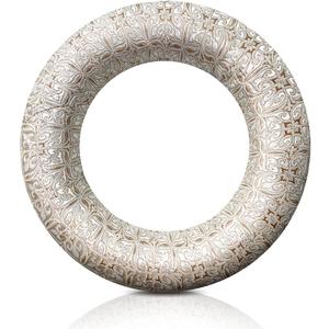 UPCEED Singing Bowl Cushion for Tibetan Singing Bowls, Handmade Silk Brocade Round Cushion Pillow for Sound Healing and Crystal Sound Bowls Accessories(6.7 Inch, Silver)