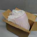 22 Yards Iridescent White Ruffle Ribbon Pleated, Lace Fabric Trim Organza Ruffled Fabric Chiffon Ribbon Tulle Decorative for Jellyfish Costume Sewing Dress Cake Decor Trimming Craft