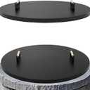 Permade Fire Pit Lid Cover Round- 36" Powder Coated Steel Firepit Cover