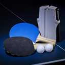 Franklin Sports Table Tennis to Go Portable Ping Pong Set - Table Top Ping Pong Net + (2) Paddles - Ping Pong Balls Included - 2 Players (6', White)