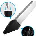 [2024 Upgraded] Exact Design Sand Spike with Bait Box,Protective Cap, Anodized Aluminum, Etched Measurements + Sand Flea Rake Holder (All in one Solution)